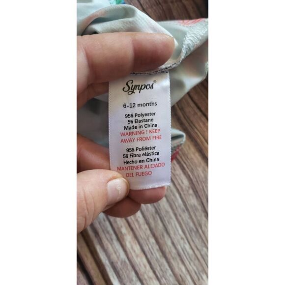 Synpos floral outfit with matching bow - Picture 2 of 4